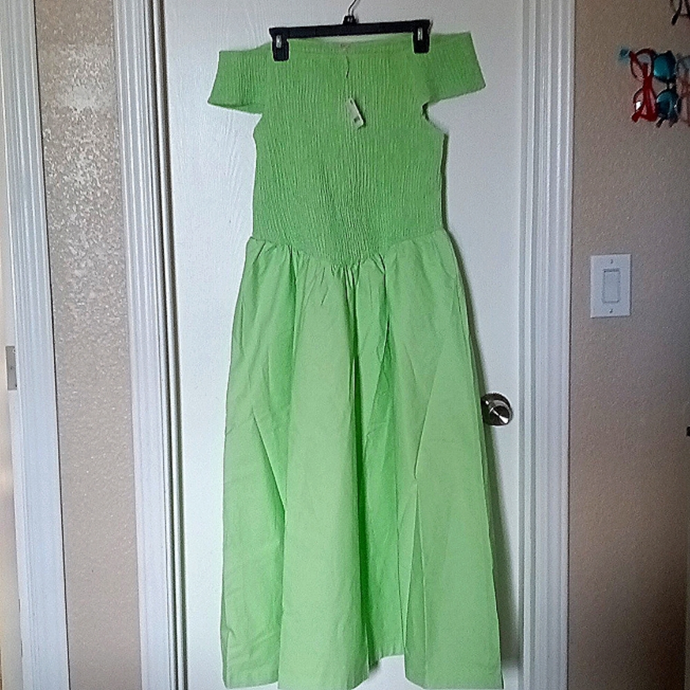 Free People XL Mint green dress with cap sleeves
